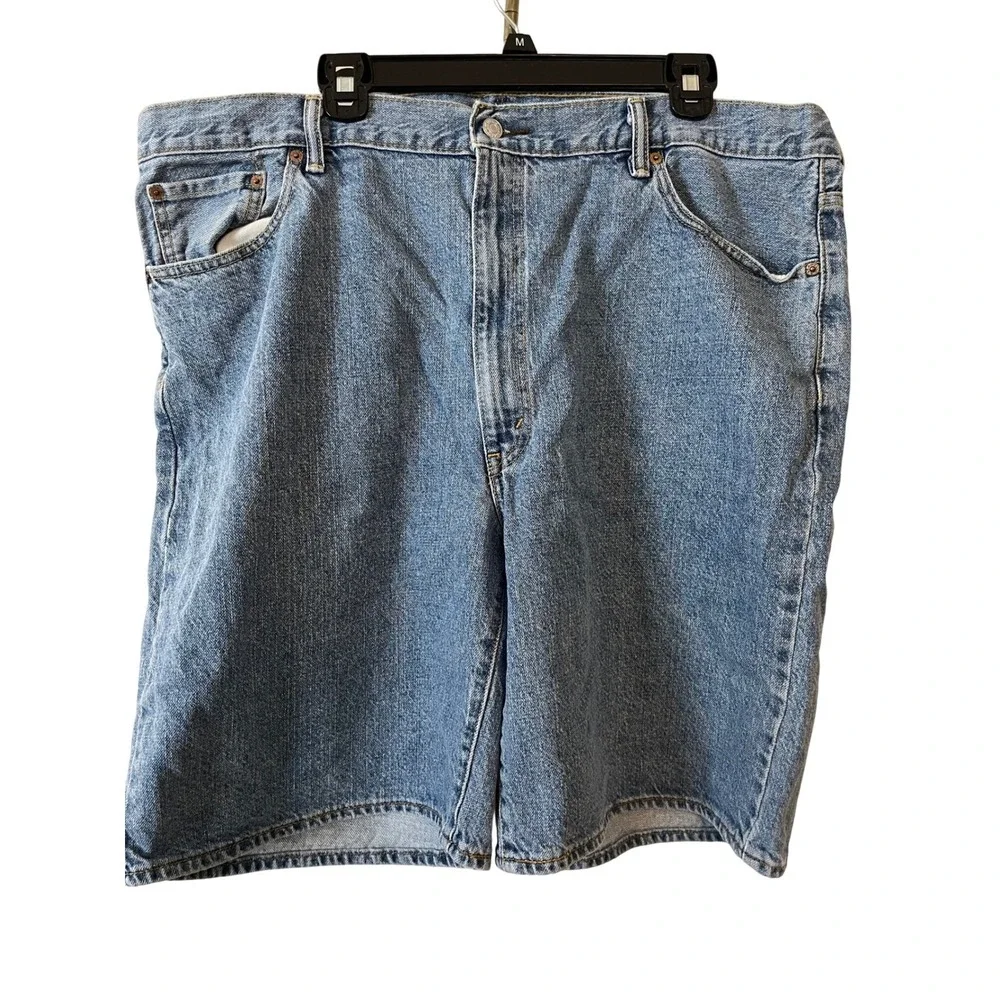 Levis 550 Relaxed Fit Denim Shorts Mens 44 Medium‎ Wash Blue Cotton Jean Shorts